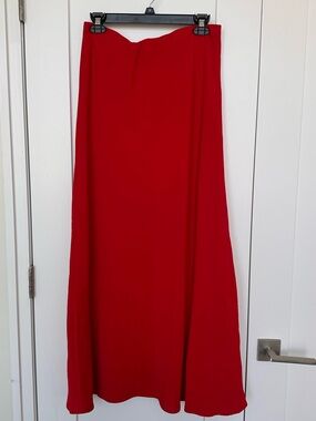 Abercrombie & Fitch Red Maxi Skirt